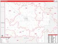 Van Wert, Oh Carrier Route Wall Map